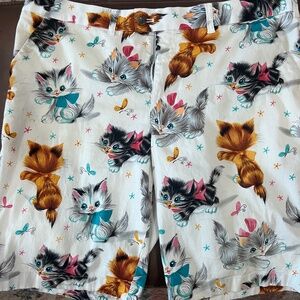 Loudmouth golf Kittens shorts